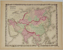 Load image into Gallery viewer, [MAP] Johnson&#39;s Asia (c. 1861)