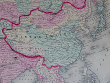 Load image into Gallery viewer, [MAP] Johnson&#39;s Asia (c. 1861)