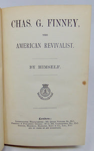 Finney.  Chas. G. Finney, the American Revivalist