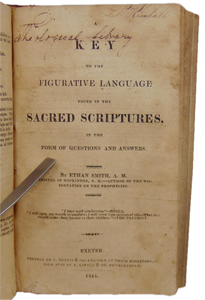 5 items bound, including Ethan Smith, A Key to the Figurative Language found in the Sacred Scriptures