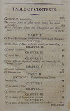 Load image into Gallery viewer, Gros. Natural Principles of Rectitude a Systematic Treatise of Moral Philosophy (1795)