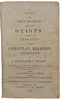 1812 Easy Method with the Deists, Certainty of the Christian Religion is Proven