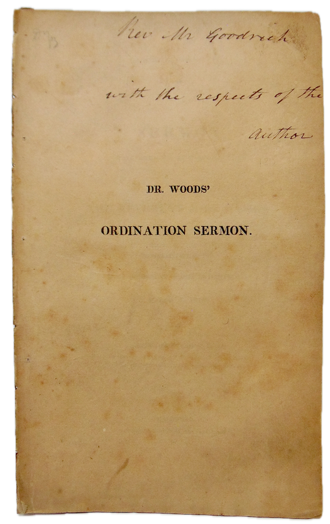 Leonard Woods, Ordination Sermon 1818 of Rev. Joel Hawes