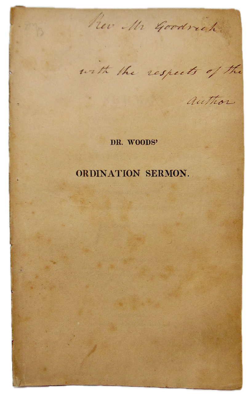 Leonard Woods, Ordination Sermon 1818 of Rev. Joel Hawes