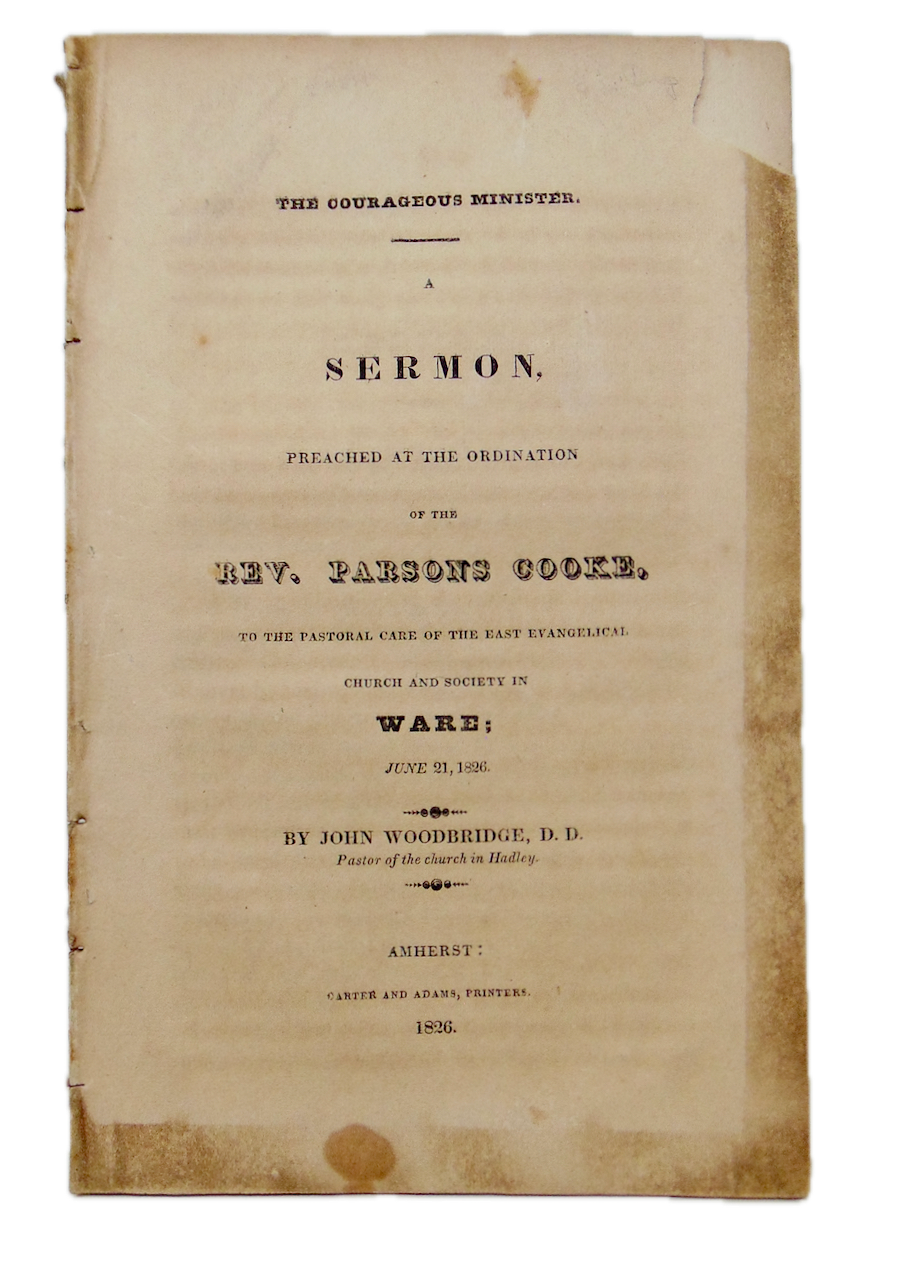 The Courageous Minister, 1826 Ordination Sermon