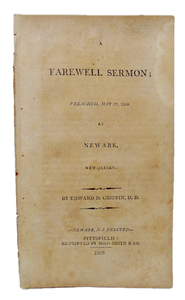 Edward D. Griffin 1809 Farewell Sermon