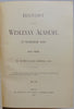 History of the Wesleyan Academy, at Wilbraham, Mass., 1817-1890