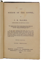 Load image into Gallery viewer, J. R. Balme, The Mirror of the Gospel 1850 Baptist writer