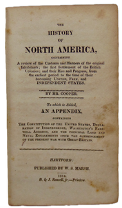 1814 History of America, Revolution, War of 1812, US Constitution 12 Amendments