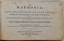 Load image into Gallery viewer, The Harmonia: A New Collection of Easy Songs, Solomon Cone, Albany Presbyterian