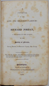 Life & Religious Labours of Richard Jordan, A Minister of the Society of Friends