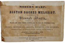 Load image into Gallery viewer, The Modern Harp: or Boston Sacred Melodist 1848 oblong tunebook