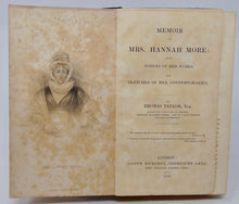 Load image into Gallery viewer, Memoir of Mrs. Hannah More: with Notices of Her Works (1838)