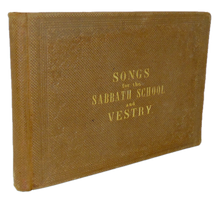 Load image into Gallery viewer, Williams. Songs for the Sabbath School and Vestry (1859)