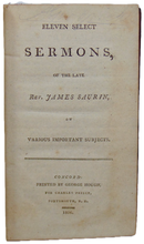 Load image into Gallery viewer, Eleven Select Sermons, Rev. James Saurin, on various important subjects (1806)