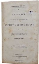 Load image into Gallery viewer, 1834 Baptist Warns Against New School Theology, Advantages of Difficulties