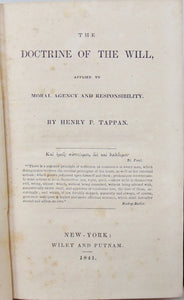 Tappan.  The Doctrine of the Will 1841 New School Theology