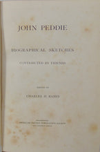 Load image into Gallery viewer, Biography of John Peddie, Baptist minister (1891)