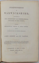 Load image into Gallery viewer, Independent Ministers &amp; Churches of Warwickshire, England (1855)