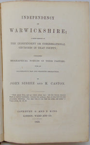 Independent Ministers & Churches of Warwickshire, England (1855)