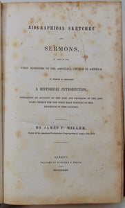 1839 Biographies & Sermons, Associate Reformed Presbyterians