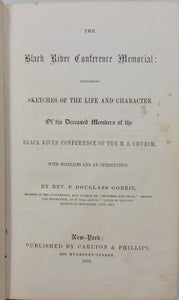 1852 Black River Conference Memorial, Upstate New York Methodist History