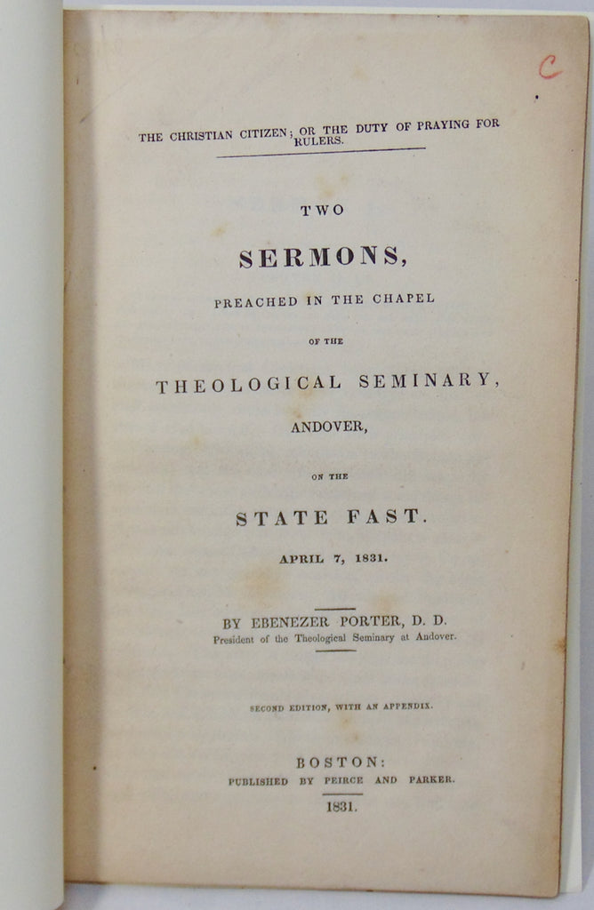 The Christian Citizen; or The Duty of Praying for Rulers (1831)