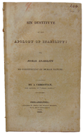 1820 Sin Destitute of the Apology of Inability  Moral Inability not Human Nature