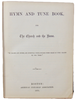 Hymn and Tune Book, for The Church and the Home 1873 Unitarian Association