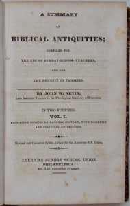 A Summary of Biblical Antiquities, John Nevin (1829)