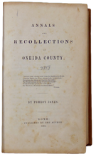 Load image into Gallery viewer, Pomroy Jones. Annals and Recollections of Oneida County, Finney Revivals