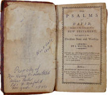 Load image into Gallery viewer, 1808 Watts. The Psalms of David, with Hymns and Spiritual Songs, Boston imprint