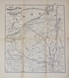 The Wilderness of Northern New York, the Adirondack Company's Railroad with MAP