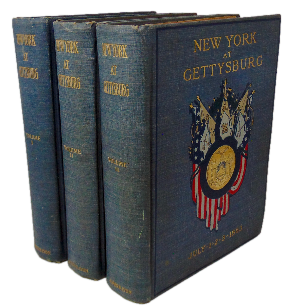 New York at Gettysburg, 3 volume set in very good condition