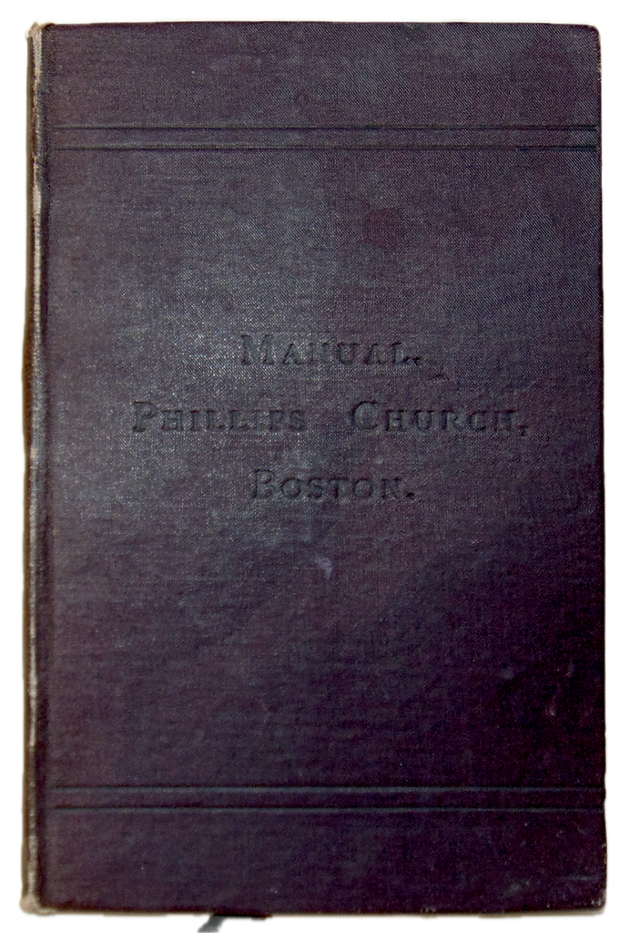 Manual of the Phillips Church, Boston 1823-1882