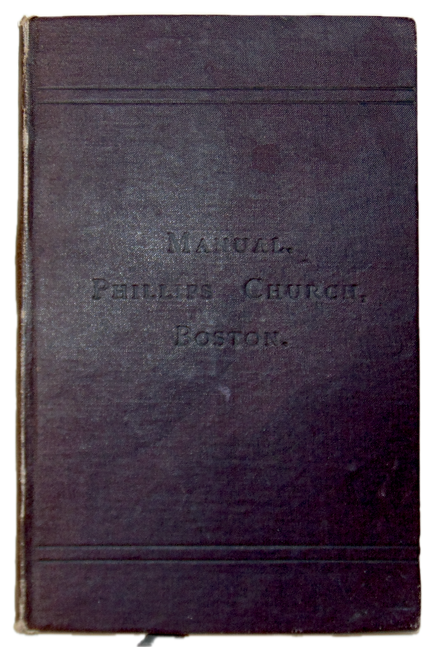 Manual of the Phillips Church, Boston 1823-1882