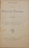 Manual of the Phillips Church, Boston 1823-1882