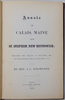 Knowlton, Annals of Calais, Maine and St. Stephen, N. B. & Milltown, Maine 1875