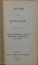 Load image into Gallery viewer, Cuvier and Zoology: A Popular Biography, with an Historical Introduction (1844)