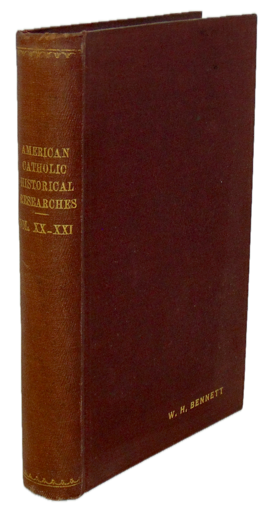 Records of American Catholic Historical Society of Philadelphia for 1903 & 1904