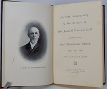 Load image into Gallery viewer, 1903 Rev. James H. Robinson, D. D. Pastor First Presbyterian Church, Delhi, NY