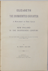 Early New England Methodism, Elizabeth the Disinherited Daughter