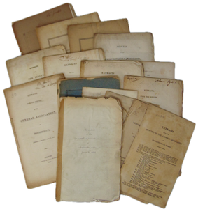 1813-1850, 27 issues Massachusetts Congregational Association Annual Reports