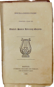 Miscellaneous Poems from the United States Literary Gazette, Longfellow (1826)