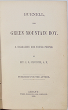 Load image into Gallery viewer, Burnell, the Green Mountain Boy: A Narrative for Young People, Methodist story