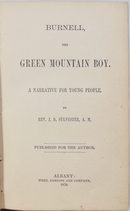 Burnell, the Green Mountain Boy: A Narrative for Young People, Methodist story