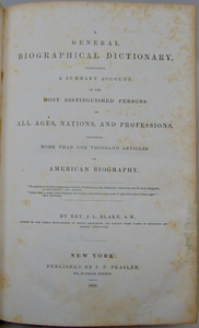 A General Biographical Dictionary, including over 1000 Americans (1836)