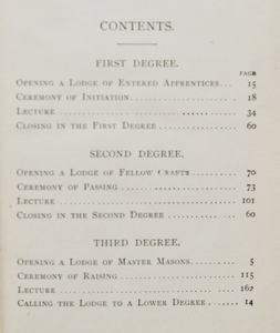 More Light: A Ritual of the Three Symbolic Degrees (1896)