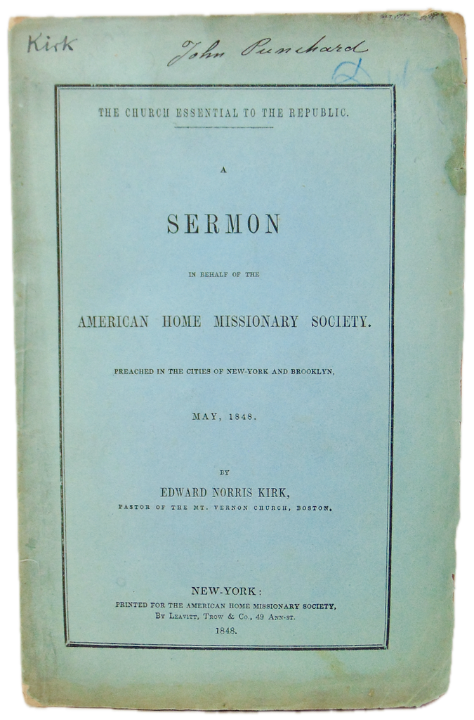 The Church Essential to the Republic: American Home Missionary Society 1848