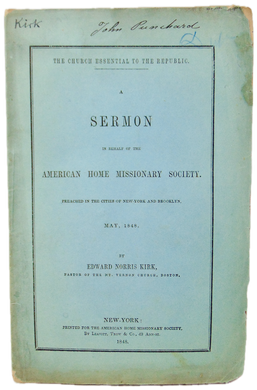 The Church Essential to the Republic: American Home Missionary Society 1848